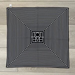 Signature monogram silk scarf